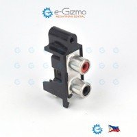 2 Pole Low Noise RCA Jack with Shorting Contacts PC Mount Vertical