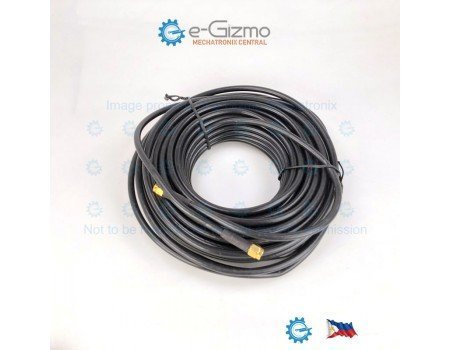 RG58 50-3  RF Coaxial Cable with SMA (Male) Terminations 15M