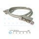 2-port (Dual) USB 2.0 Extension Cable with Mounting Bracket