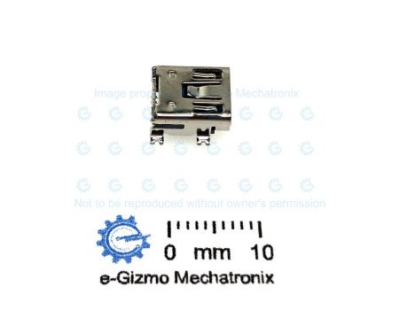 Mini USB Connector Type B 5 pins SMD