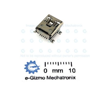 Mini USB Connector Type B 5 pins SMD