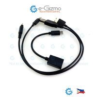 Set of 3 USB 2.0 Cables -Type C to A Female OTG, Type A to C, & Type A to micro