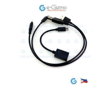Set of 3 USB 2.0 Cables -Type C to A Female OTG, Type A to C, & Type A to micro