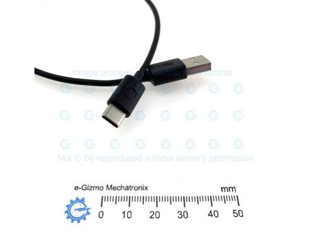 USB A to Type C USB2.0 Data Cable (Arduino) 355mm