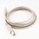 USB Scanner Printer Cable Type A to B 2.23M Beige for Printer and Arduino