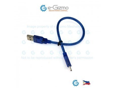 Short USB Cable Type A to Type C 30cm for Arduino & Dev Boards Short USB Cable Type A to Type C 30cm for Arduino & Dev Boards