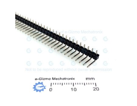 Male Header Strip 40-Pins 2.54mm Pitch Angle Connector Male Header Strip 40-Pins 2.54mm Pitch Angle Connector