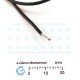 Hook up wire AWG18 Tinned Stranded Black (per Meter)