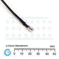AWG18 x 130mm Wire with 4.8mm Female Spade Termination Black