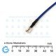 AWG18 x 50mm Wire with 4.8mm and 6.3mm Female Spade Termination Blue