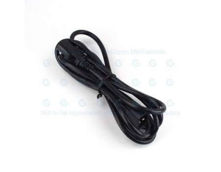 Heavy Duty AC Power Cord Extension C14 Male to C13 Female 10A 3CxAWG18 2.5M