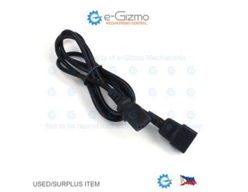 Heavy Duty AC Power Cord Extension C14 Male to C13 Female 10A 3CxAWG18 1.45M