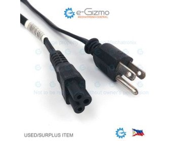 NEMA 5-15P to IEC 60320 C5 Mickey AC Power Cord 7A 3CxAWG18 1M