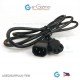 Heavy Duty AC Power Cord Extension C14 Male to C13 Female 10A 3CxAWG18 1.87M