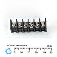 Sato  PCB Screw Terminal Strip 6 pole 10A 7.62mm pitch ML-40-S1BYF-6P