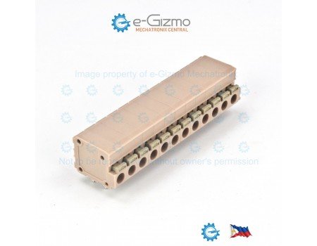 Sato PCB Screwless Terminal Block 12-poles 10A 5mm pitch ML-800-S1H-12P