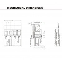 Male Pluggable Screw Terminal Block 10A 5.08mm Pitch 8P PTB750B-8