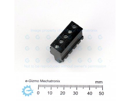 Male Pluggable Screw Terminal Block 10A 5.08mm Pitch 5P PTB750B-5