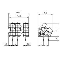 PTR Hartmann Terminal Block  AK3000 8pole 10A