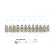 12-pole Barrier Terminal Block Connector 16A Brass 12-pole Barrier Terminal Block Connector 16A Brass