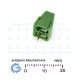 MF128-2 2 pole Screw Terminal Connector PCB Mounting 10A 5mm Pitch