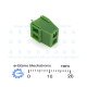MF128-2 2 pole Screw Terminal Connector PCB Mounting 10A 5mm Pitch