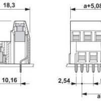 Phoenix Contact PCB Screw Terminal Block 2 layer 16 way MKKDSN 1,5 -16