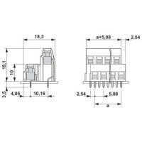 Phoenix Contact PCB Screw Terminal Block 2 layer 16 way MKKDSN 1,5 -16