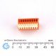 WAGO-234-512-9 TPCB erminal Block 9 Pole 18 Pins Push Release 4A 2,54mm