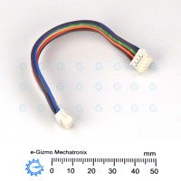 2x4 8-poles 2.0mm Pitch Wafer Cable Female-Female L=100mm