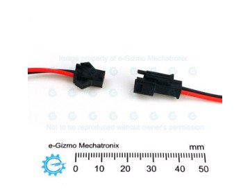 JST SM 2-pin M-F (Pair) 15cm