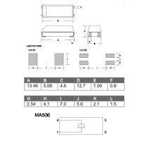 Epson Toyocom 14.31818MHz SMD Crystal MA506 Series