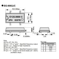 24.000000 MHz Crystal Oscillator 3.3VDC SG-8002JC SC SMD