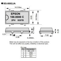 11.298600 MHz Crystal Oscillator 3.3VDC SG-8002JA PC CSMD