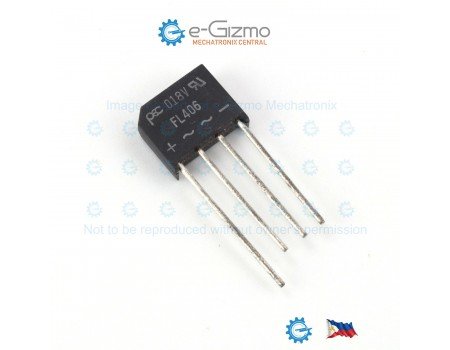 PEC FL406 Bridge Rectifier Diode Single 600V 4A UL Certified