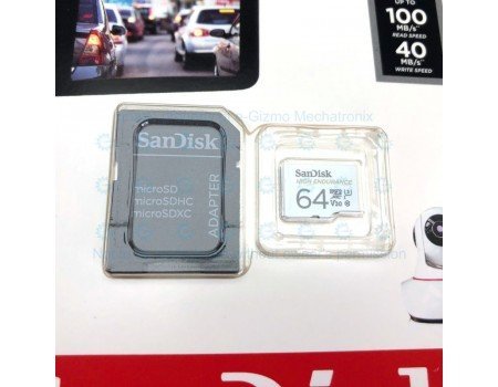 Sandisk 64GB High Endurance microSD Card Class 10 USHS-3 V30 Sandisk 64GB High Endurance microSD Card Class 10 USHS-3 V30