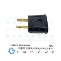 VDE (Round Europlug) to US Flat Plug Coversion Adapter 6A VDE (Round Europlug) to US Flat Plug Coversion Adapter 6A