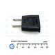 VDE (Round Europlug) to US Flat Plug Coversion Adapter 6A SMK VDE (Round Europlug) to US Flat Plug Coversion Adapter 6A SMK