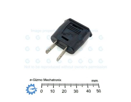 VDE (Round Europlug) to US Flat Plug Coversion Adapter 6A SMK VDE (Round Europlug) to US Flat Plug Coversion Adapter 6A SMK
