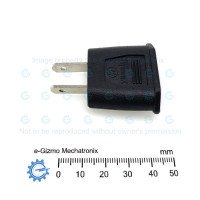 VDE (Round Europlug)  to US Flat Plug Coversion Adapter 6A Yasaki T2