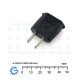 VDE (Round Europlug)  to US Flat Plug Coversion Adapter 6A Yasaki T2