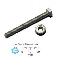 Hex Bolt & nut M6x60