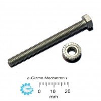 Hex Bolt & nut M6x60