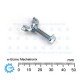 Butterfly Wing Bolt M4x20mm with M4 Flanged Nut