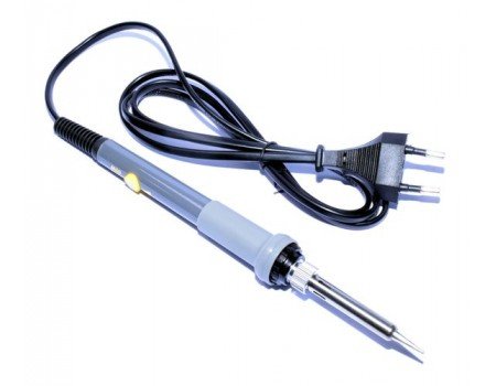 60W Adjustable Temperature Control Soldering Iron Gray