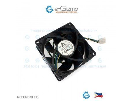 Delta  80x80mm 12VDC 0.51A 4000RPM Fan 4-wires Speed Out & PWM In AFB0812SH