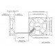 Delta  80x80mm 12VDC 0.51A 4000RPM Fan 4-wires Speed Out & PWM In AFB0812SH