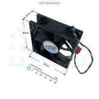 AVC 80x80mm 12VDC 0.7A 4600RPM Axial Fan 4-wires Speed Out & PWM In DS08025T12U