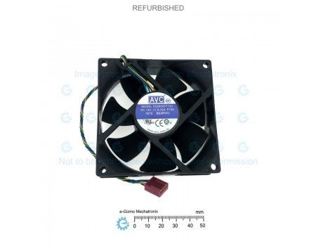 AVC 80x80mm 12VDC 0.7A 4600RPM Axial Fan 4-wires Speed Out & PWM In DS08025T12U