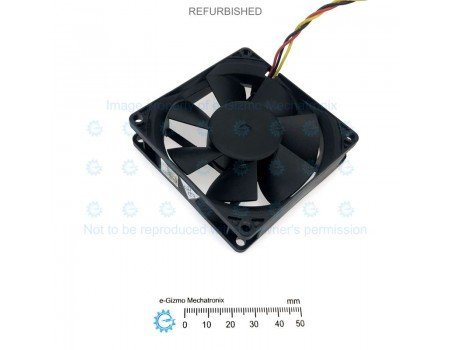 Sunon  80x80mm 12VDC 0.13A 3300RPM Fan 3-wires Speed Out EE80201S1